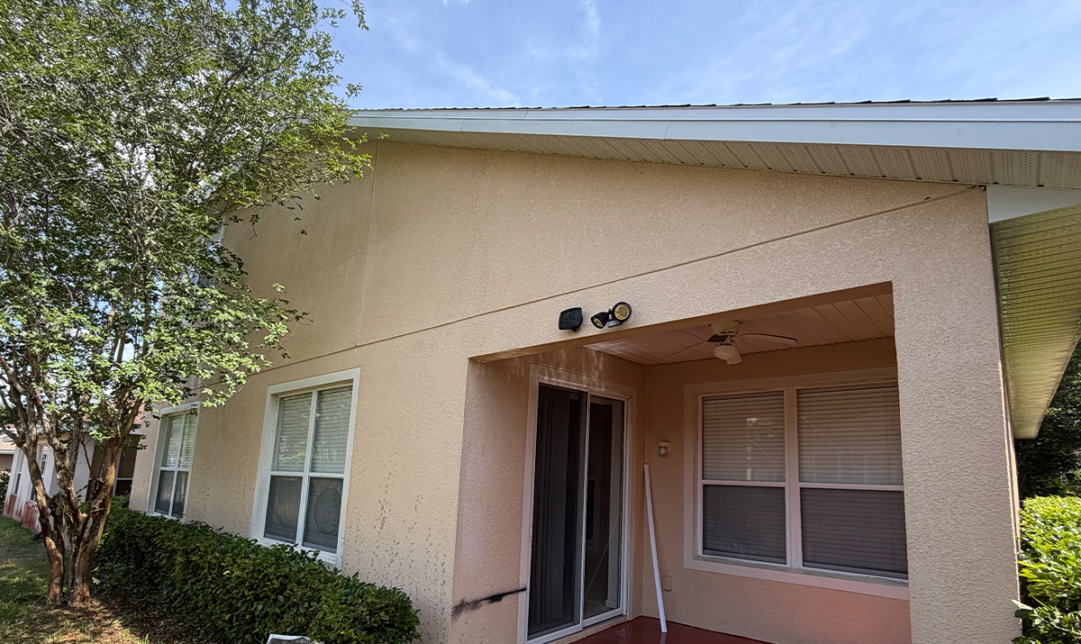 House exterior after professional soft washing