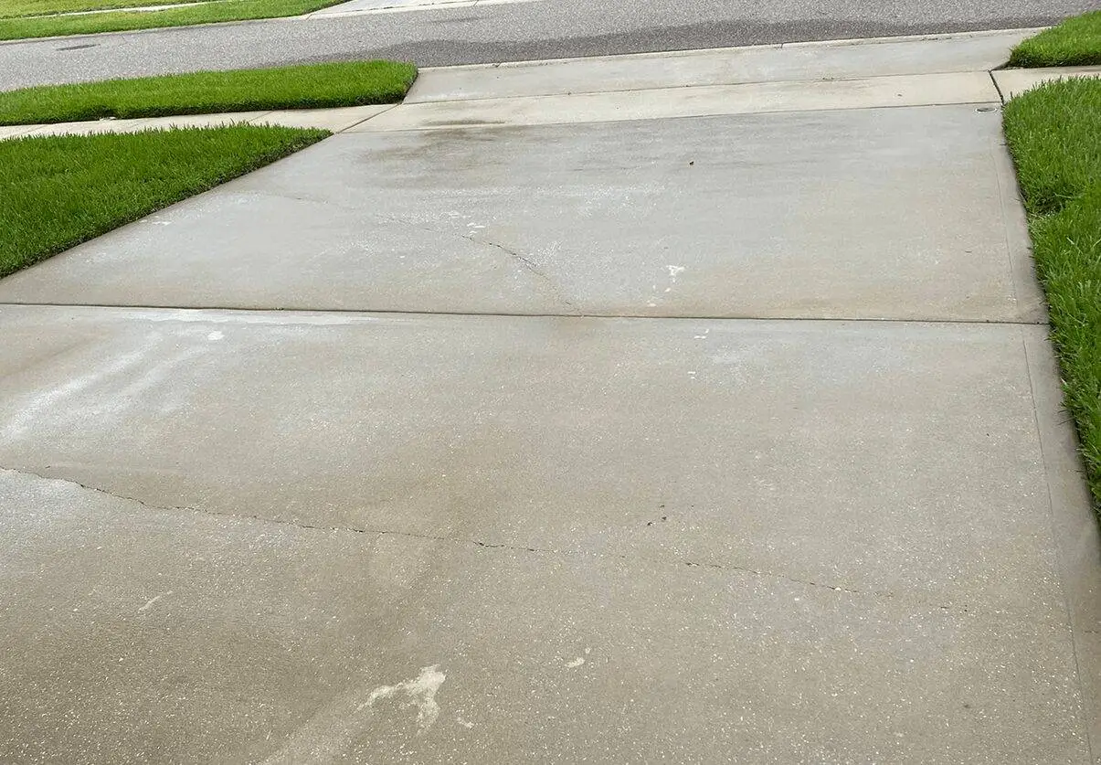 Pressure Washing project after professional cleaning by Wash and Go